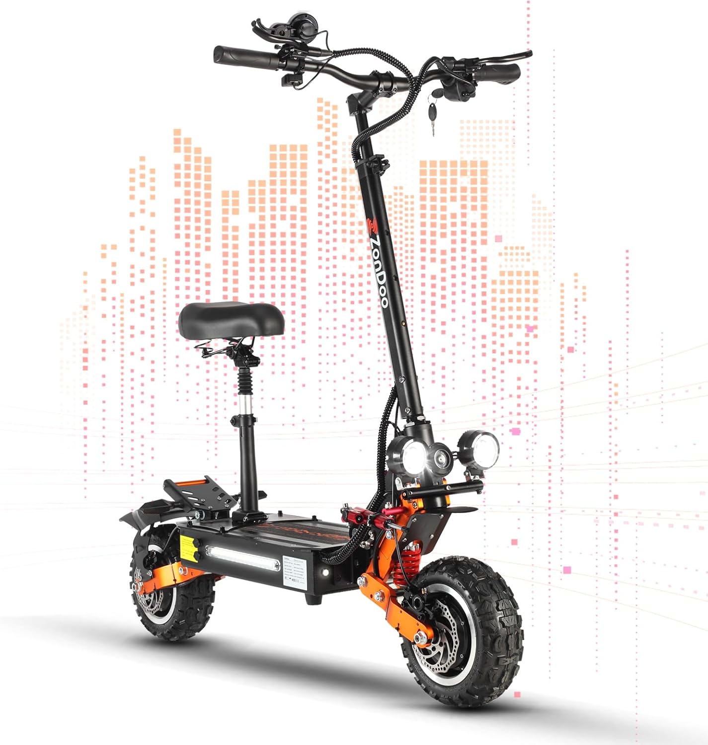 MetaMoov ZO01 Plus — 6000W Dual Motor, 55 MPH, C-Type Full Suspension
